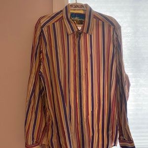 Robert Graham striped button down shirt